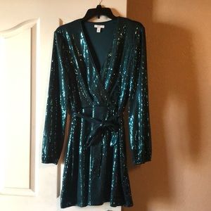 Green sequin dress - worn once